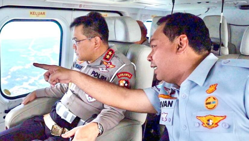 Jasa Raharja dan Korlantas Polri Cek Kesiapan Operasi Lilin 2022 di Jawa Barat Lewat Pantauan Udara dan Darat