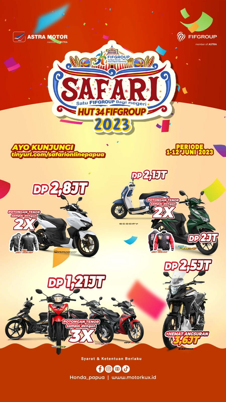 Astra Motor Berkolaborasi dengan FIF Tawarkan Berbagai Promo Menarik Sepeda Motor Honda di Virtual Exhibition SAFARI