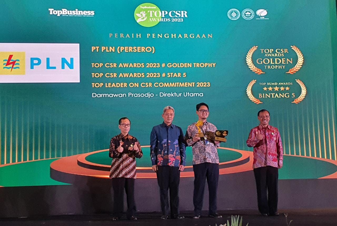 Boyong 39 Penghargaan TOP CSR Awards 2023, TJSL PLN Berhasil Berikan Manfaat Besar dan Berkelanjutan bagi Masyarakat