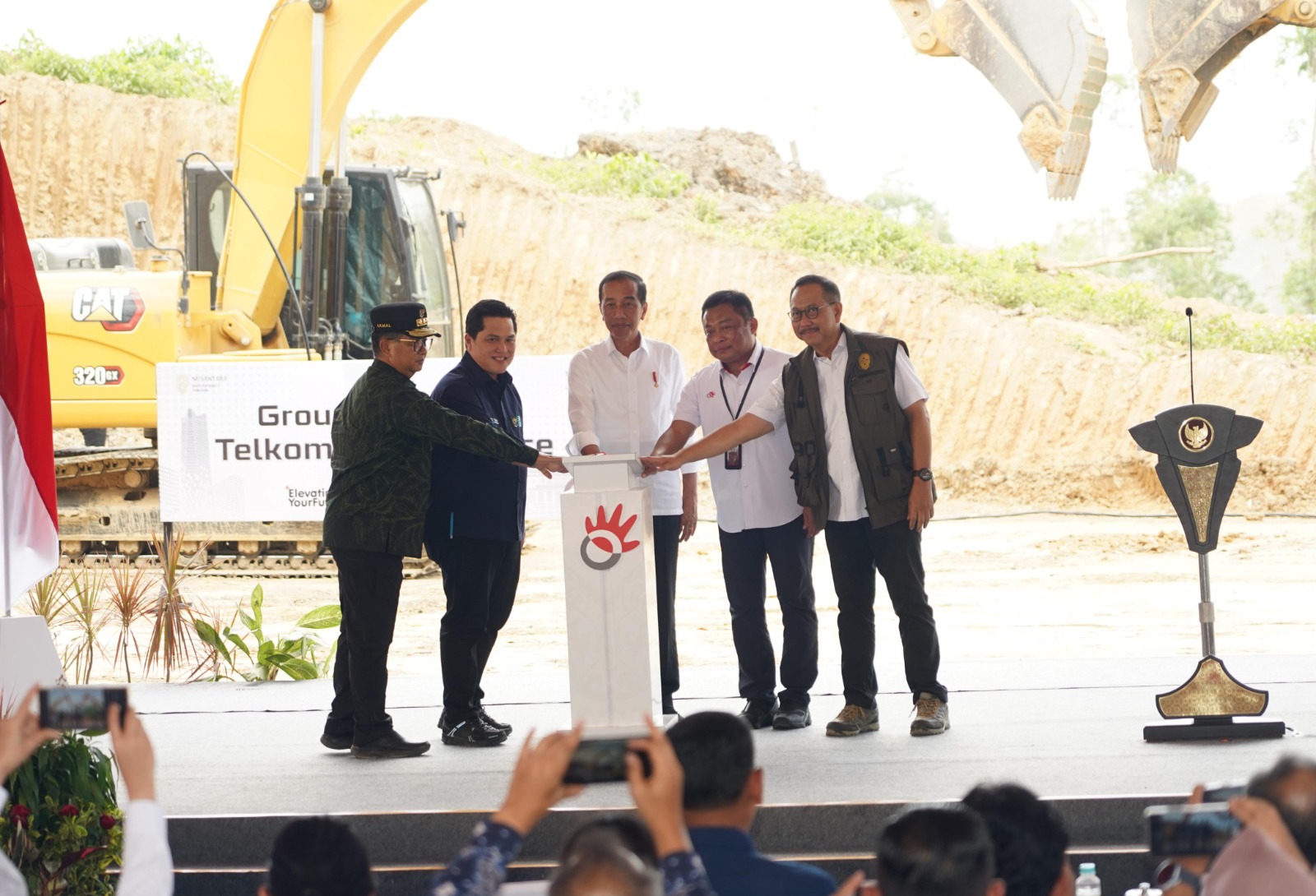 Presiden Groundbreaking Telkom Smart Office di IKN,Menteri BUMN: Akan Jadi Hub Telekomunikasi Nusantara