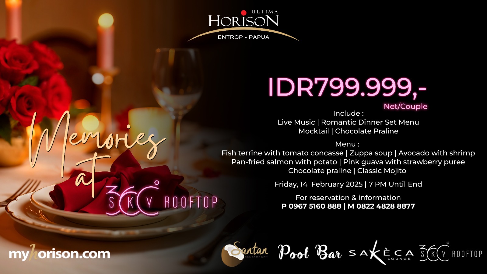 Rayakan Valentine Romantis dengan Dinner Spesial di Horison Ultima Entrop