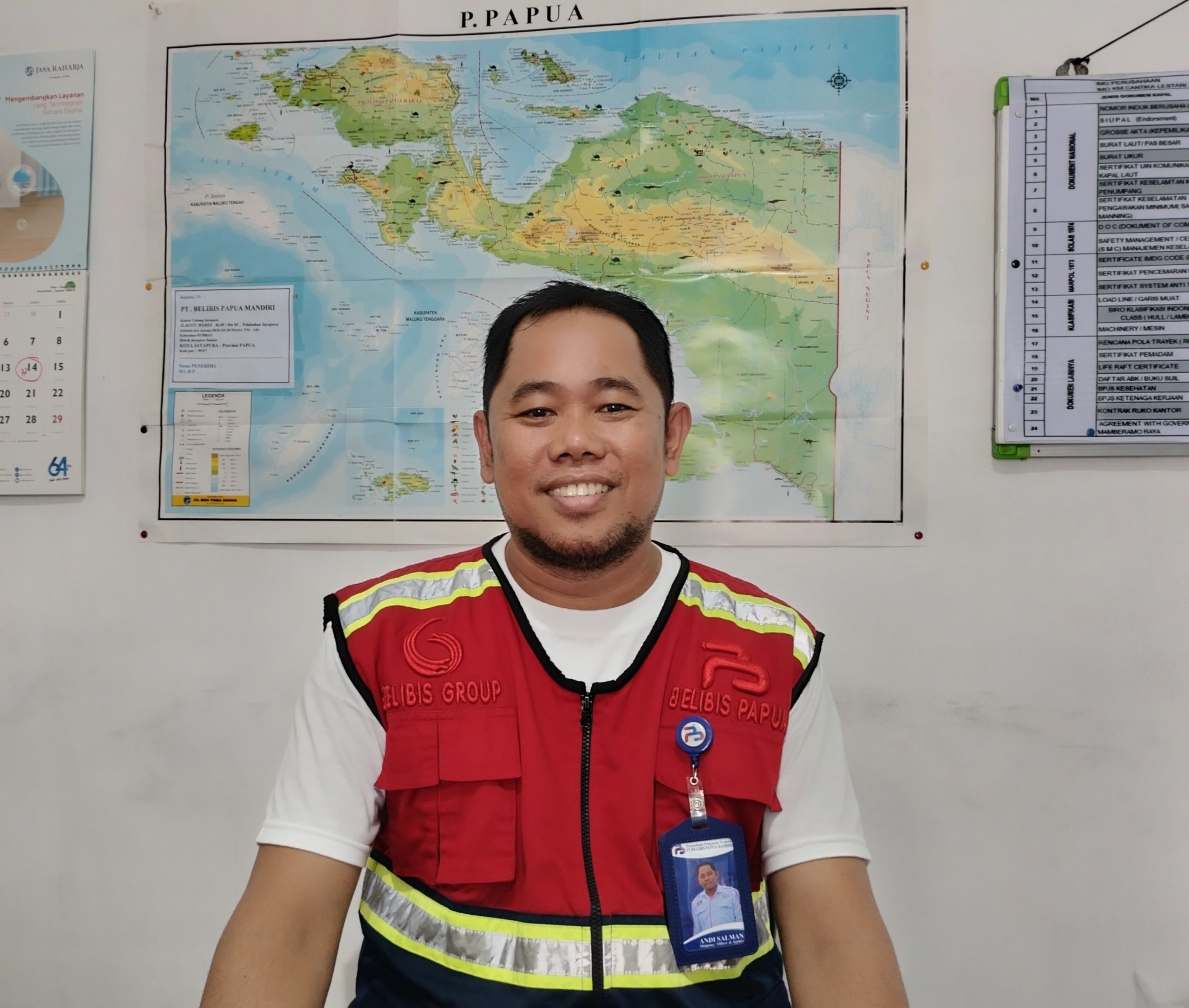 Kepala Cabang Jayapura PT.Belibis Papua Mandiri, Andi Salman. ( Foto : Muhammad Kasim )