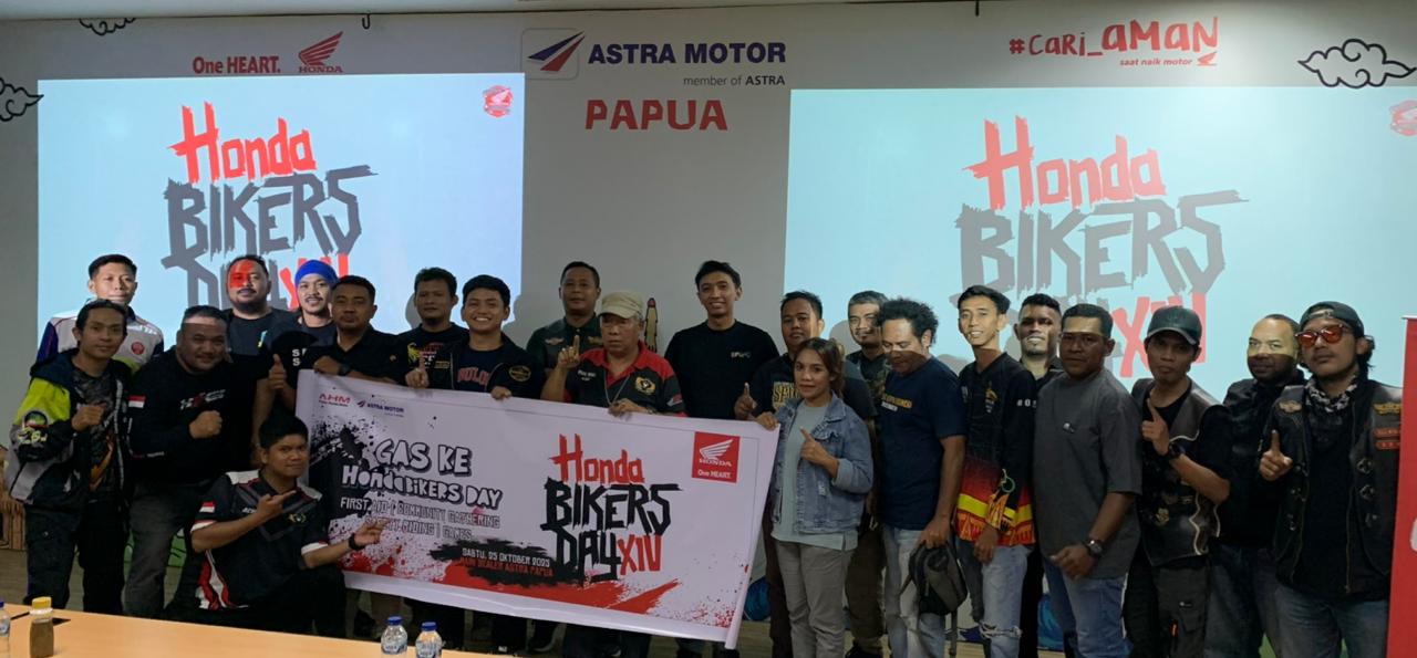 Bikers Honda Jayapura Siap Ramaikan Honda Bikers Day XIV