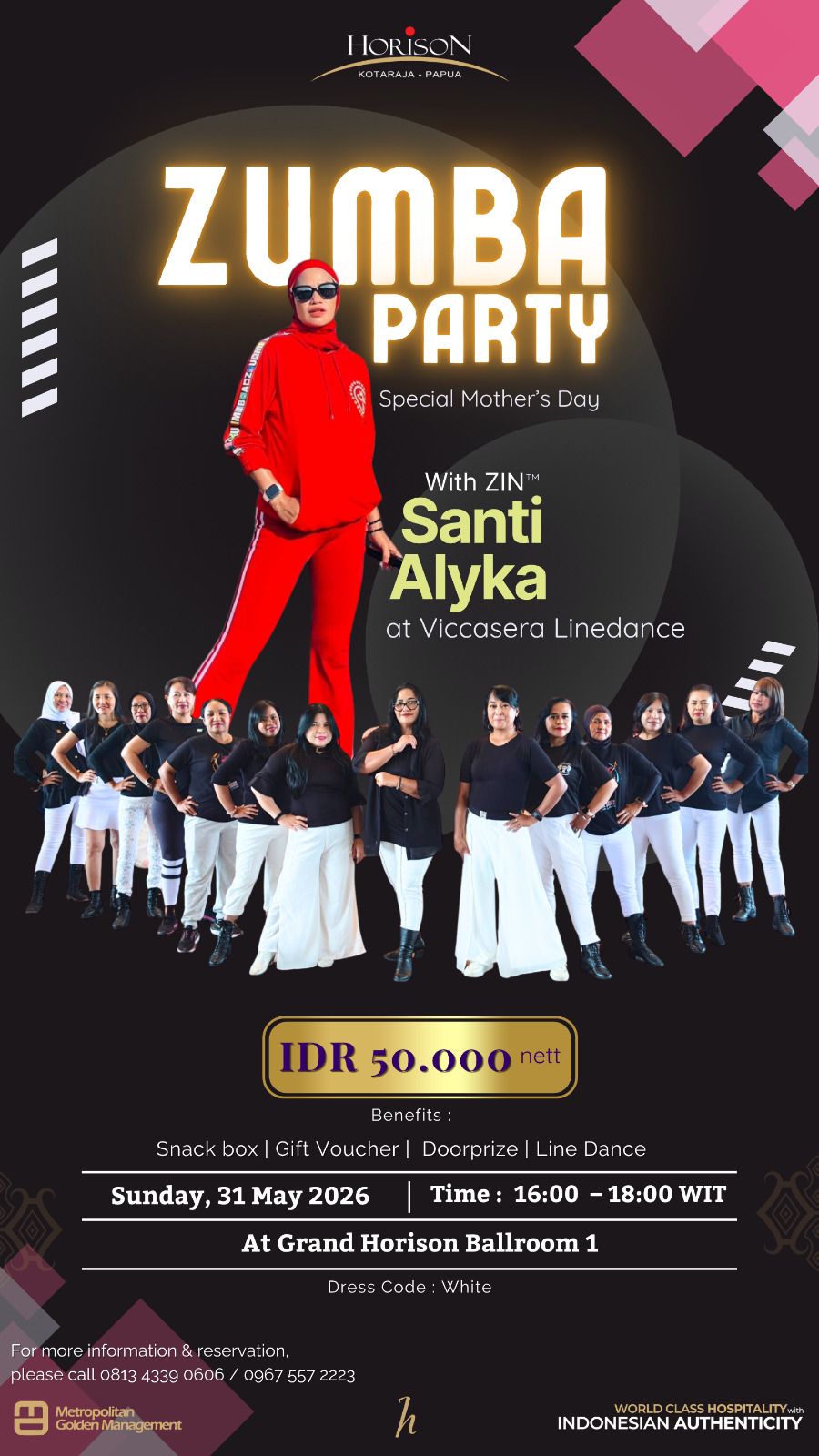 Horison Kotaraja Hadirkan Zumba Party Special Mother’s Day 2026, Bersama ZIN™ Santi Alyka