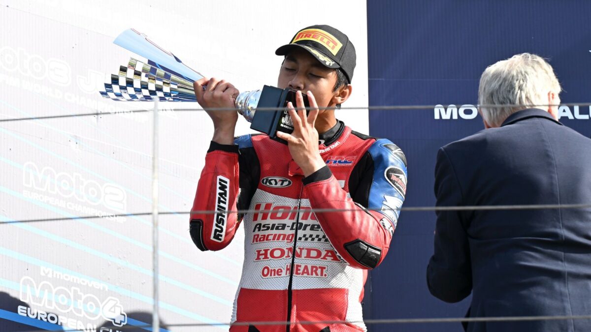 Pebalap Binaan AHM, Ramadhipa Tutup Musim di Podium Misano