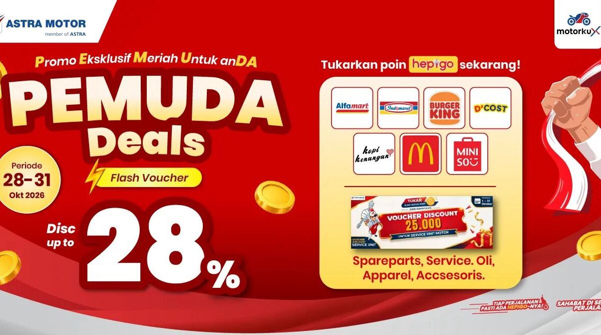 Rayakan Sumpah Pemuda, Motorku X Hadirkan Pemuda Deals dengan Diskon hingga 28%